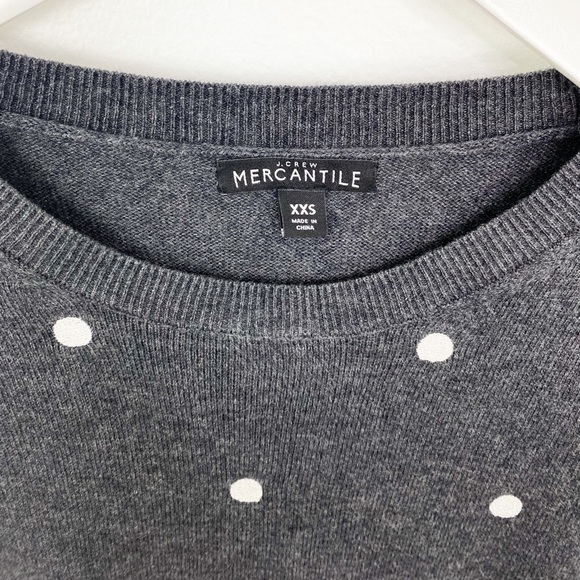 J. Crew Mercantile Size XXS Wool Blend Polkadot Sweater - Picture 5 of 6